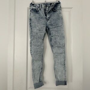 All saints acid wash dax skinny jeans